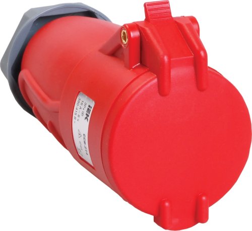 Розетка кабельная переносная IEK Magnum ССИ-214 16А 3Р+PE 400В IР44 красный фото Розетка кабельная переносная IEK Magnum ССИ-214 16А 3Р+PE 400В IР44 красный картинка